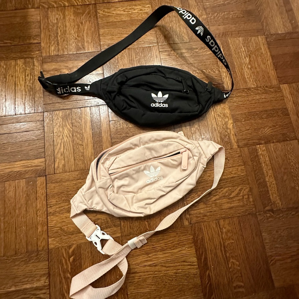 Adidas Black and Cream Waist Bags